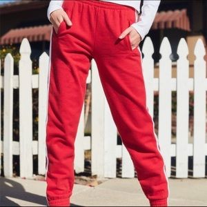 RARE BRANDY MELVILLE RED SWEATPANTS